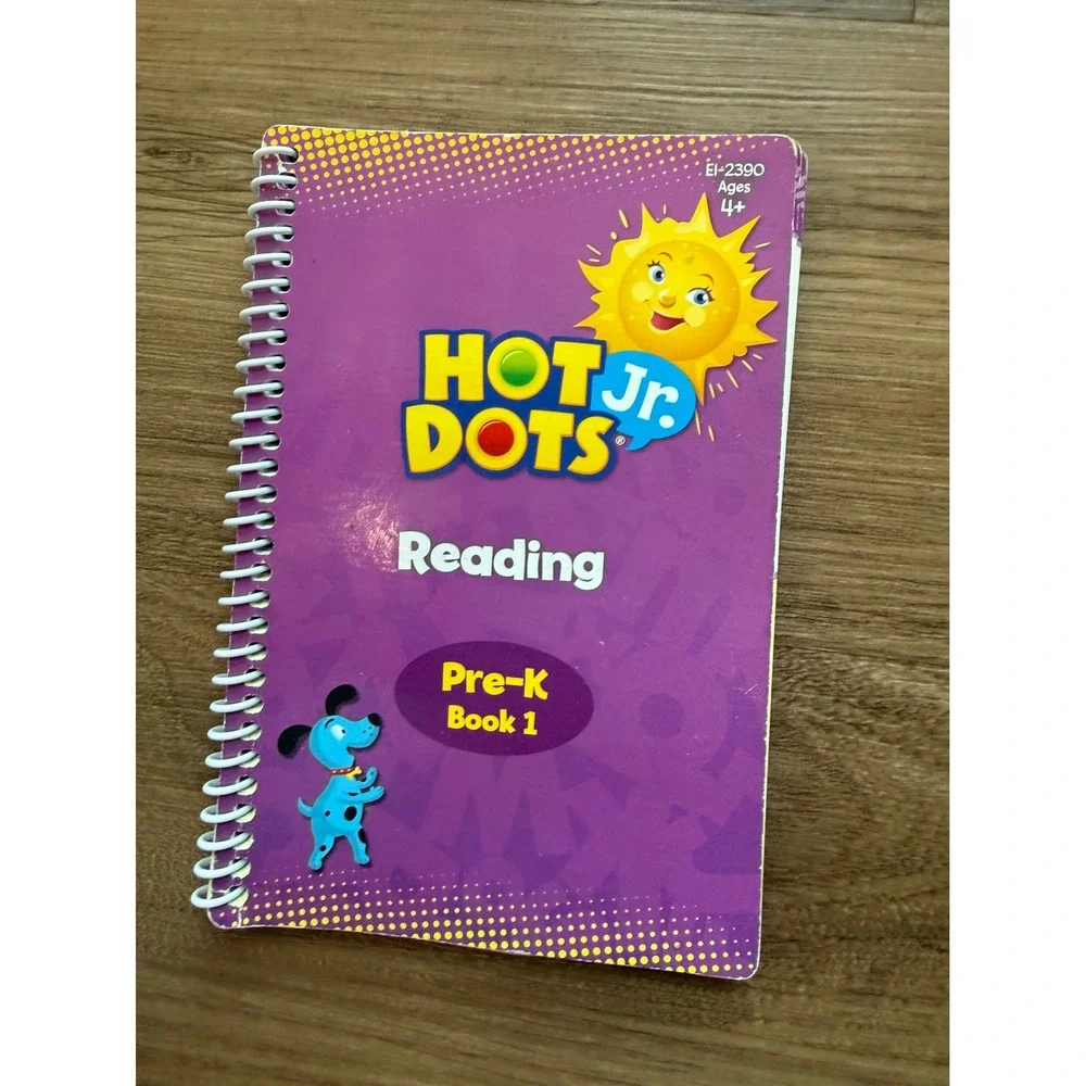 Educational Insights Hot Dots Jr Reading Pre-K Books 1 & 2 Ace Talking Dog Pen